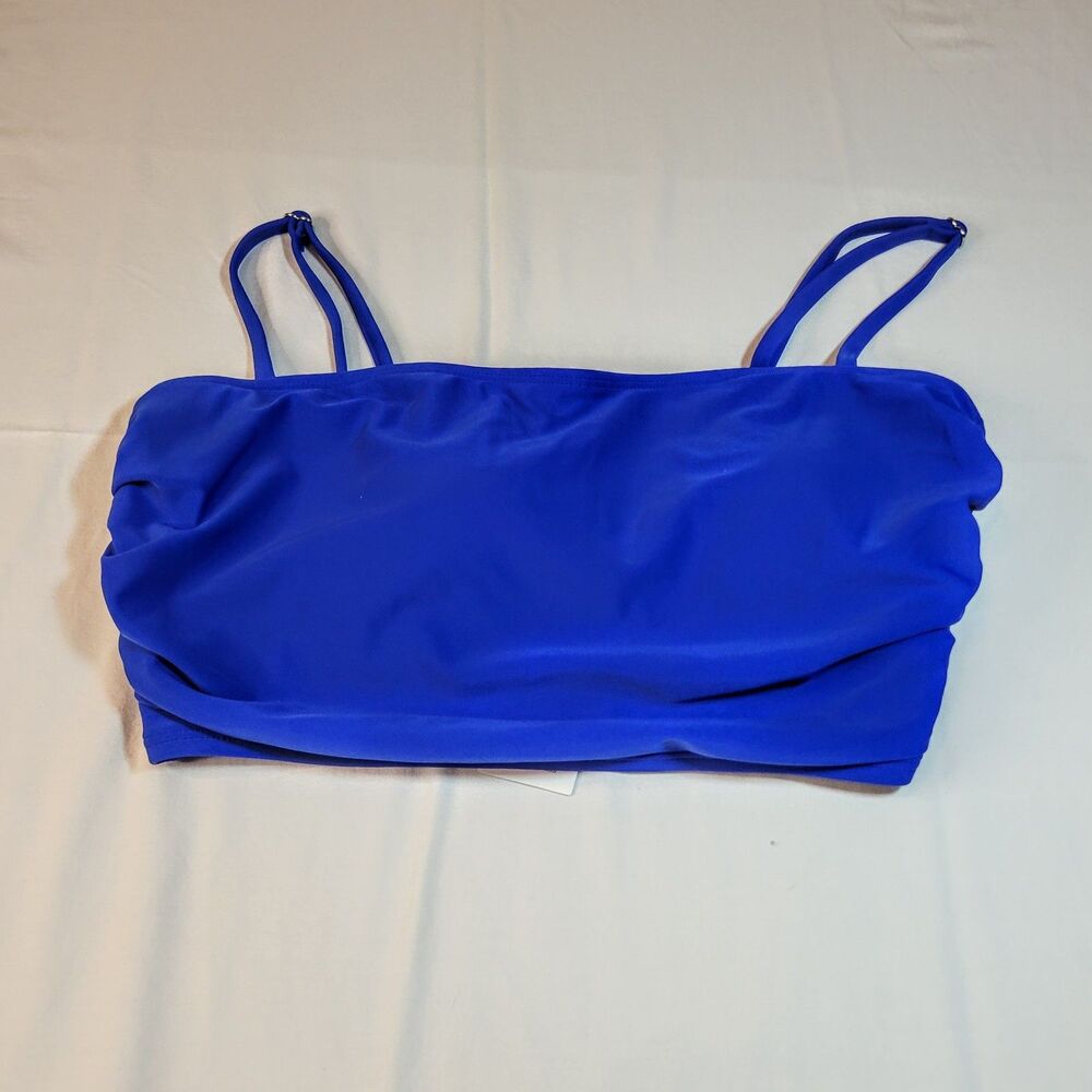 Cupshe L Morning Mist Bikini Women Royal Blue Polyester Spandex Comfort Swimwear